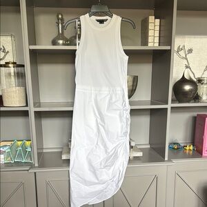 Veronica Beard White Sheath Midi Dress